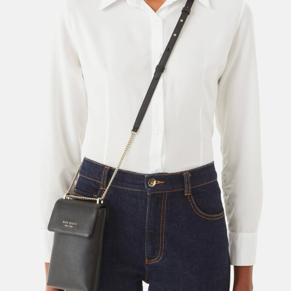 NWT Kate Spade NY Roulette Pebbled Leather North South Crossbody